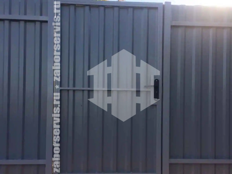 Забор из профнастила 23 метра