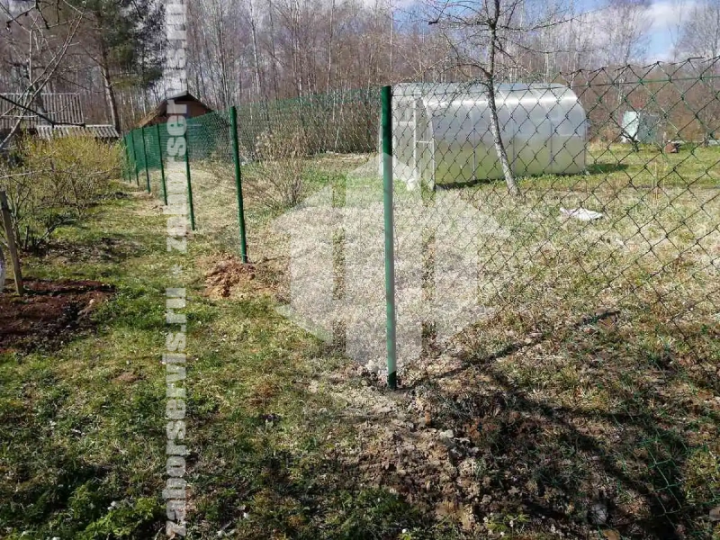 Забор из сетки рабицы с проволокой 84 метров