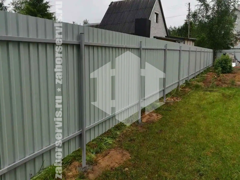 Забор из профнастила 88 метров