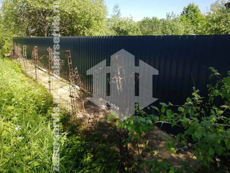 Забор из профнастила оцинкованный 47 метров